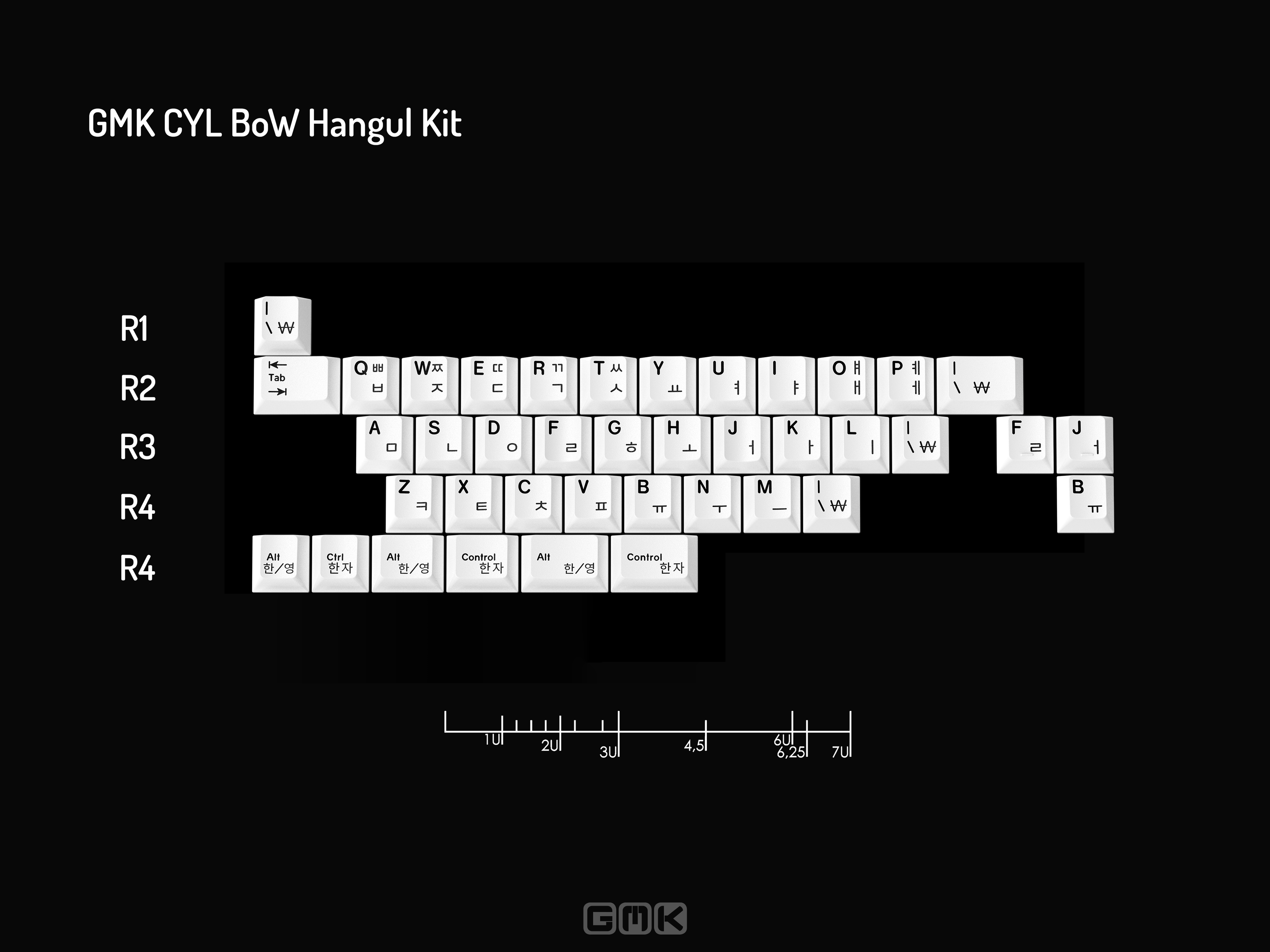 GMK BoW Hangul Kit