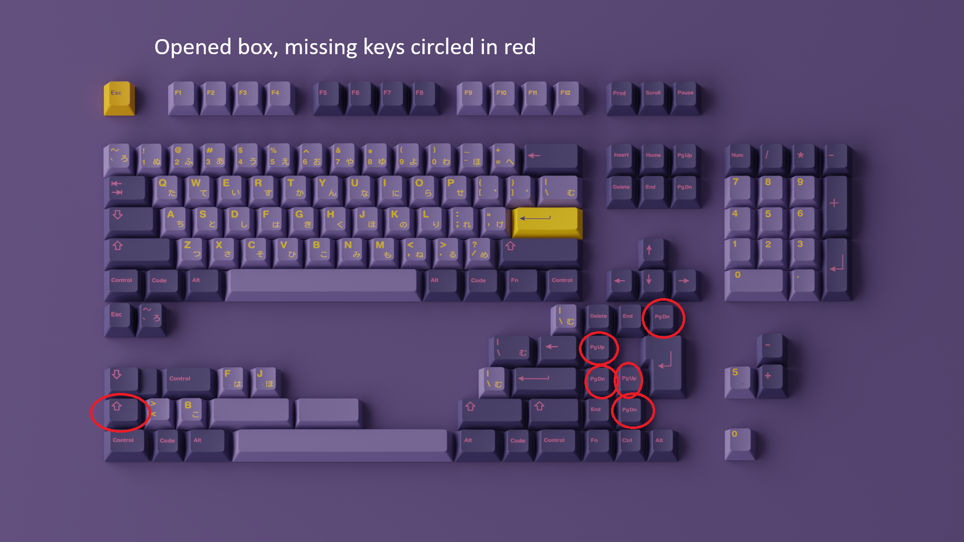 GMK Opened boxes and B-stock - PART 1